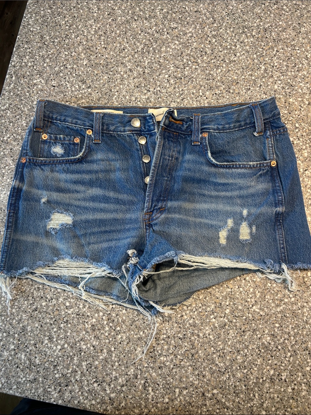Universal Thread Distressed Blue Denim Cutoff Shorts